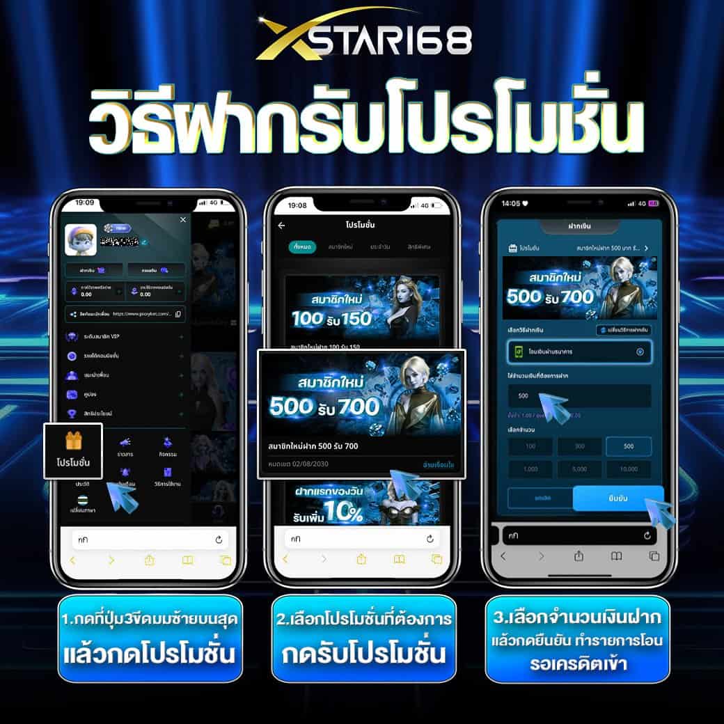 วิธีกดรับโปรโมชั่น xstar168